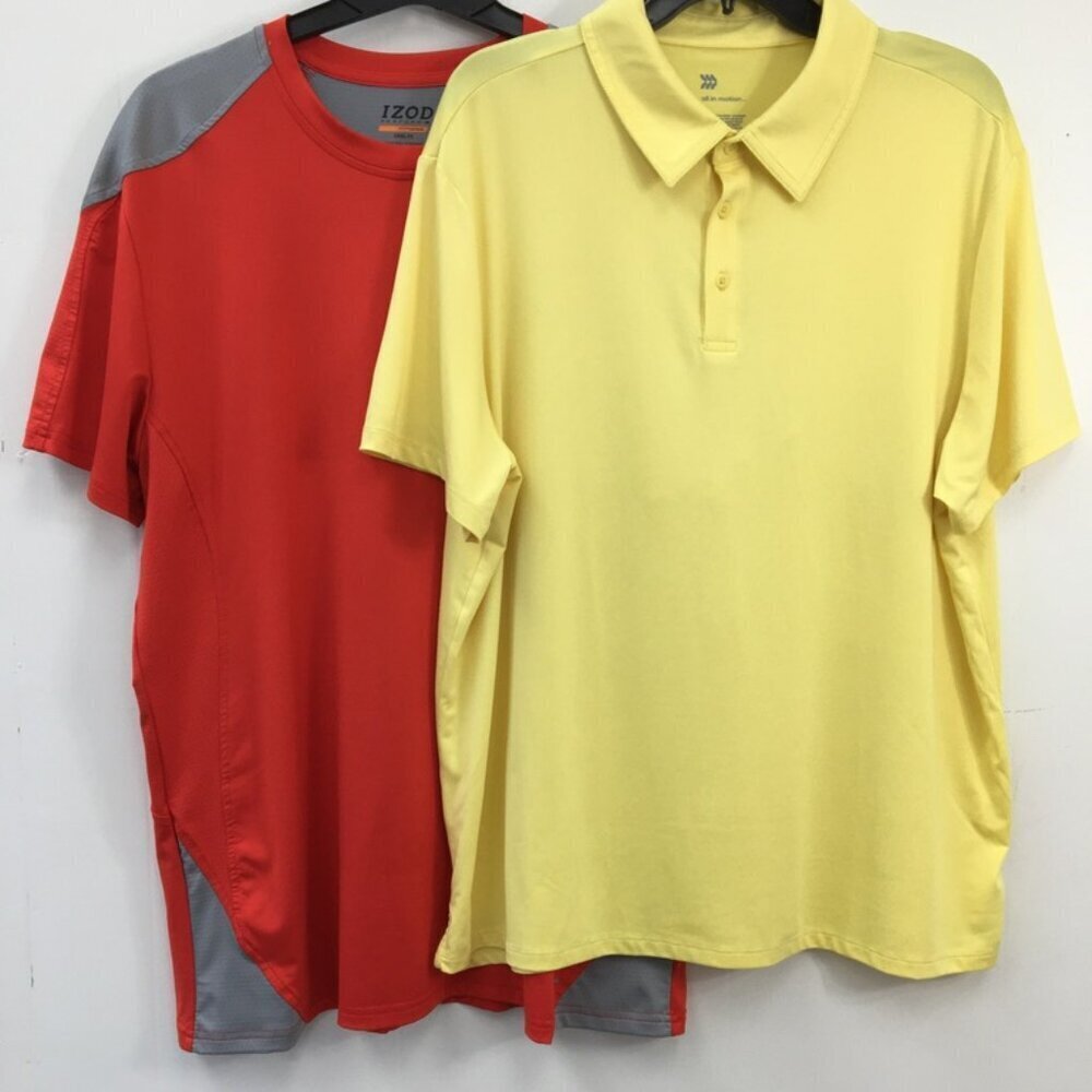 Izod/All in Motion Mens Athletic Short Sleeve Shirt Bundle Size XL EXCELLENT